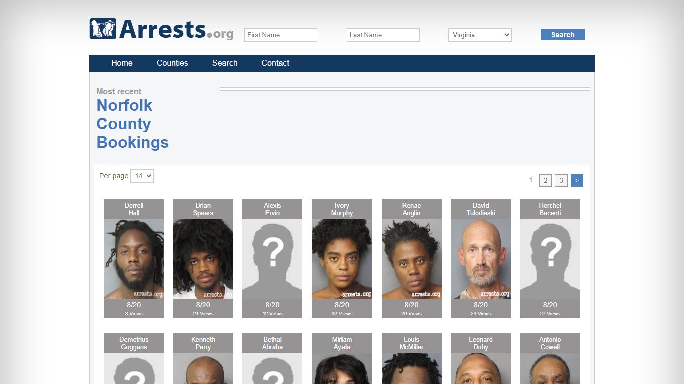 Norfolk County Arrests and Inmate Search